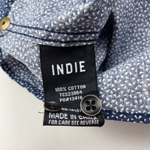 Load image into Gallery viewer, Boys Indie, navy lightweight cotton long sleeve shirt, EUC, size 4,  