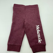 Load image into Gallery viewer, Girls McKenzie, burgundy fleece lined track top &amp; bottoms, elasticated, NEW, size 0,  