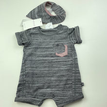 Load image into Gallery viewer, Boys Kidding Around, newborn romper &amp; bib set, NEW, size 0000,  