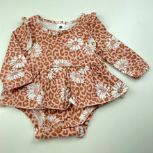 Load image into Gallery viewer, Girls Dymples, long sleeve floral romper dress, NEW, size 00,  