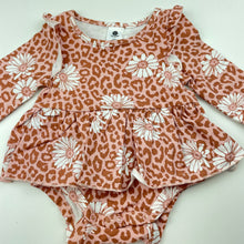 Load image into Gallery viewer, Girls Dymples, long sleeve floral romper dress, NEW, size 00,  