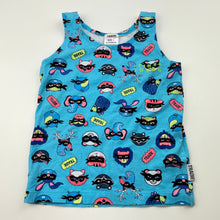 Load image into Gallery viewer, Boys Tradie Baby, blue stretchy singlet top, EUC, size 1,  