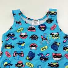 Load image into Gallery viewer, Boys Tradie Baby, blue stretchy singlet top, EUC, size 1,  