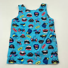 Load image into Gallery viewer, Boys Tradie Baby, blue stretchy singlet top, EUC, size 1,  