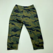 Load image into Gallery viewer, Boys lightweight, stretchy camo print pants / bottoms, elasticated, EUC, size 00,  