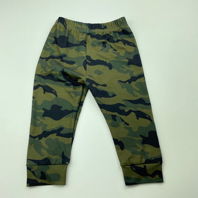 Boys lightweight, stretchy camo print pants / bottoms, elasticated, EUC, size 00,  