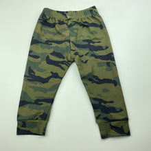 Load image into Gallery viewer, Boys lightweight, stretchy camo print pants / bottoms, elasticated, EUC, size 00,  