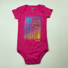 Load image into Gallery viewer, Girls Converse, pink cotton bodysuit / romper, EUC, size 000-00,  