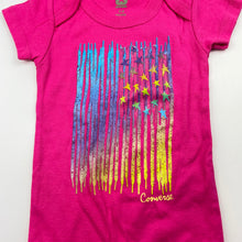 Load image into Gallery viewer, Girls Converse, pink cotton bodysuit / romper, EUC, size 000-00,  