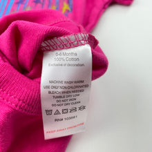 Load image into Gallery viewer, Girls Converse, pink cotton bodysuit / romper, EUC, size 000-00,  