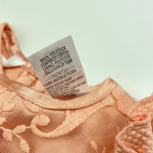 Load image into Gallery viewer, Girls Dymples, lined floral lace romper, EUC, size 000,  