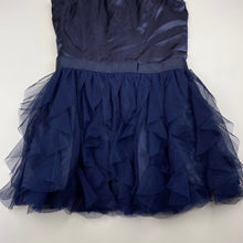 Load image into Gallery viewer, Girls Friends By Jesse, navy tulle party dress, FUC, size 8, L: 65cm