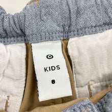 Load image into Gallery viewer, Boys Target, stretch cotton chino pants, adjustable, Inside leg: 57cm, GUC, size 8,  
