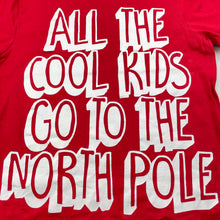 Load image into Gallery viewer, unisex B Collection, red cotton Christmas t-shirt / top, EUC, size 8,  