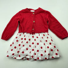 Load image into Gallery viewer, Girls Next, lined spliced cotton dress, FUC, size 00, L: 34cm