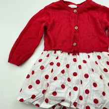 Load image into Gallery viewer, Girls Next, lined spliced cotton dress, FUC, size 00, L: 34cm