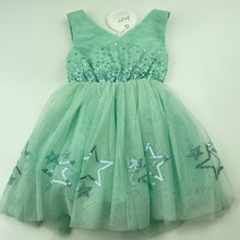 Load image into Gallery viewer, Girls Britt, vintage inspired cotton lined tulle &amp; sequin party dress, NEW, size 0, L: 44cm