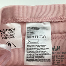 Load image into Gallery viewer, Girls H&amp;M, ribbed organic cotton blend ruffle leggings / bottoms, EUC, size 00,  
