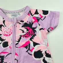 Load image into Gallery viewer, Girls Bonds, zip wondersuit / zippy / romper, flowers, EUC, size 00,  