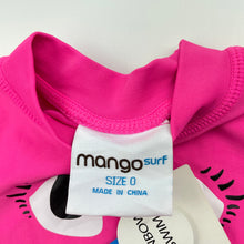 Load image into Gallery viewer, Girls Mango, short sleeve rashie / swim top, NEW, size 0,  