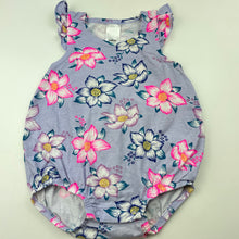 Load image into Gallery viewer, Girls Bonds, floral bubblesuit romper, EUC, size 00,  