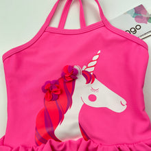 Load image into Gallery viewer, Girls Mango, pink swim one-piece, unicorn, NEW, size 1,  