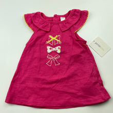 Load image into Gallery viewer, Girls Petit Lem, pink summer top, bows, NEW, size 6 months,  