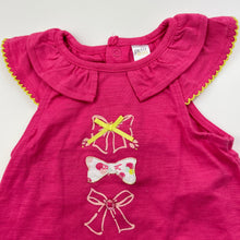 Load image into Gallery viewer, Girls Petit Lem, pink summer top, bows, NEW, size 6 months,  