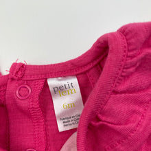 Load image into Gallery viewer, Girls Petit Lem, pink summer top, bows, NEW, size 6 months,  