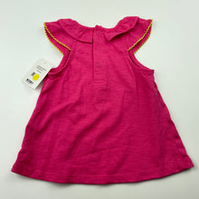 Load image into Gallery viewer, Girls Petit Lem, pink summer top, bows, NEW, size 6 months,  