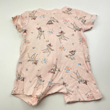 Load image into Gallery viewer, Girls Disney, Bambi cotton zip romper, GUC, size 00,  