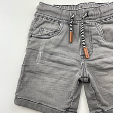 Load image into Gallery viewer, Boys H&amp;T, distressed knit denim shorts, elasticated, GUC, size 1,  