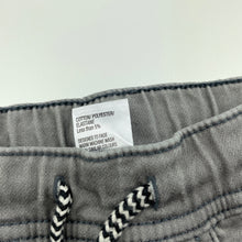 Load image into Gallery viewer, Boys H&amp;T, distressed knit denim shorts, elasticated, GUC, size 1,  