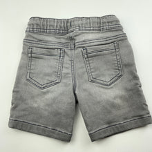 Load image into Gallery viewer, Boys H&amp;T, distressed knit denim shorts, elasticated, GUC, size 1,  