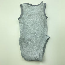 Load image into Gallery viewer, unisex Dymples, grey ribbed cotton singletsuit, GUC, size 000,  