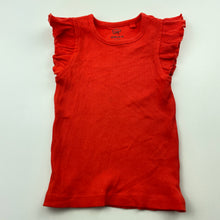 Load image into Gallery viewer, Girls Favourites, ribbed organic cotton t-shirt / top, EUC, size 1,  