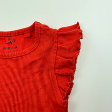 Load image into Gallery viewer, Girls Favourites, ribbed organic cotton t-shirt / top, EUC, size 1,  