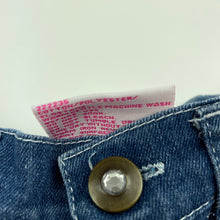 Load image into Gallery viewer, Girls Mango, lightweight denim jeans, adjustable, Inside leg: 28.5cm, GUC, size 1,  