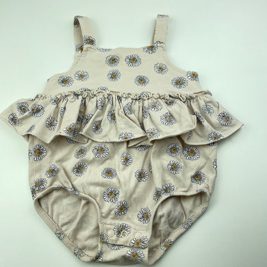 Girls Dymples, floral stretchy summer romper, GUC, size 0,  