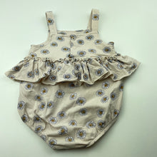 Load image into Gallery viewer, Girls Dymples, floral stretchy summer romper, GUC, size 0,  