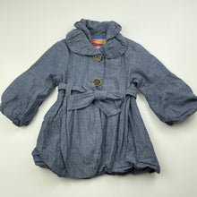 Load image into Gallery viewer, Girls Jack &amp; Milly, cotton lightweight jacket / coat, L: 35cm, GUC, size 1,  