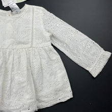 Load image into Gallery viewer, Girls Anko, lined broderie cotton long sleeve top, NEW, size 1,  