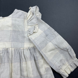 Girls Anko, lightweight long sleeve dress, EUC, size 00, L: 37cm