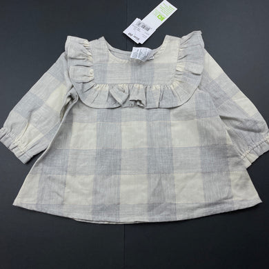 Girls Anko, lightweight ruffle long sleeve top, NEW, size 00,  