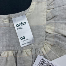 Load image into Gallery viewer, Girls Anko, lightweight ruffle long sleeve top, NEW, size 00,  