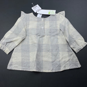 Girls Anko, lightweight ruffle long sleeve top, NEW, size 00,  