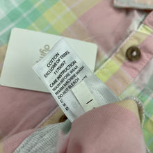 Load image into Gallery viewer, Girls Dymples, checked cotton bodysuit / romper, NEW, size 1,  