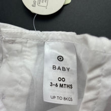 Load image into Gallery viewer, Girls Target, lined broderie cotton top, NEW, size 00,  