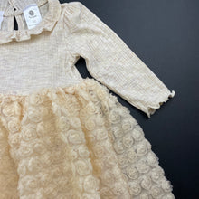 Load image into Gallery viewer, Girls Dymples, long sleeve party dress, EUC, size 00, L: 37cm