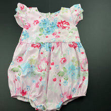 Load image into Gallery viewer, Girls PatPat, lightweight floral summer romper, NEW, size 0,  